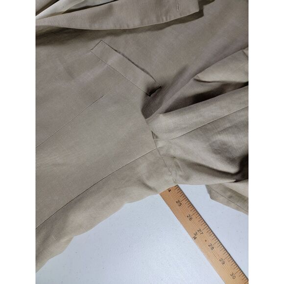 Tommy Hilfiger Linen Blend Beige Sport Coat Suit Jacket Blazer - 46L - Picture 6 of 9